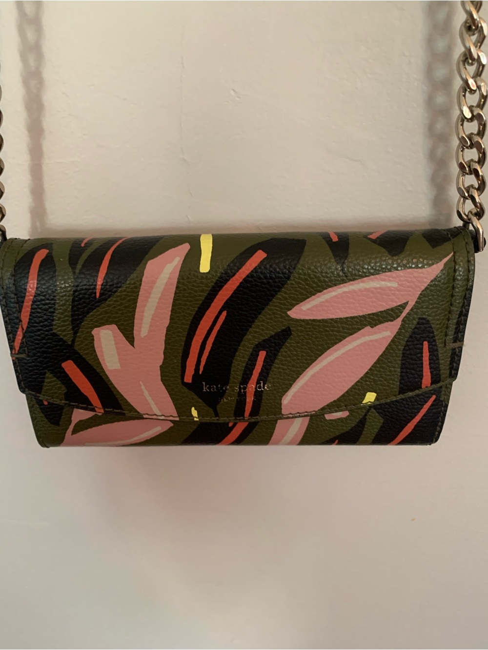 Kate Spade New York Eva Modern Feather Wallet On A Chain Crossbody Bag